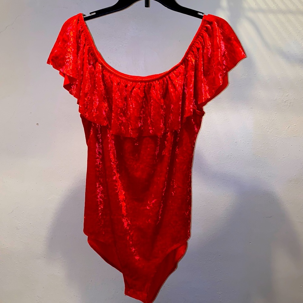 Red velvet bodysuit